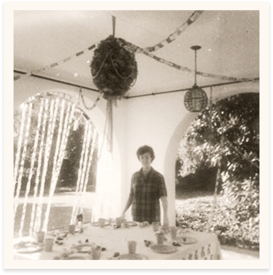 Vintage photo of a Chapman Woods luncheon