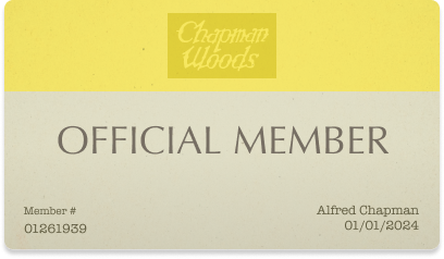 Chapman Woods membership card